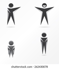 Human icon set