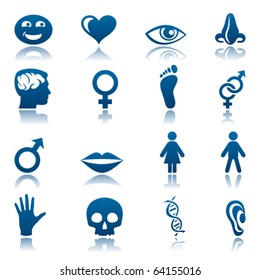 Human icon set