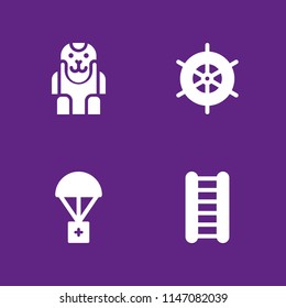 human icon set. ape, ladder and aid vector icon for graphic design and web