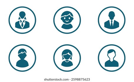 human icon set design and photo