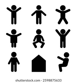 human icon set design and photo