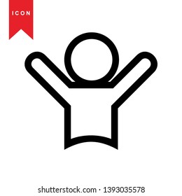 Human icon simple vector illustration - Vector