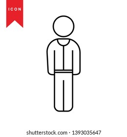 Human icon simple vector illustration - Vector