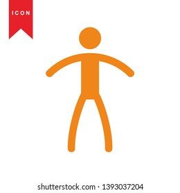 Human icon simple vector illustration - Vector