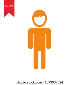Human icon simple vector illustration - Vector