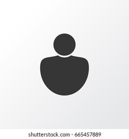 Human Icon Symbol. Premium Quality Isolated User Element In Trendy Style.