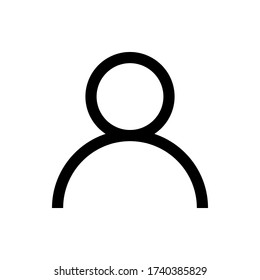Human icon. User symbol. Profile sign. Vector illustration icon.