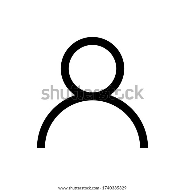 Human icon. User symbol. Profile sign. Vector\
illustration icon.