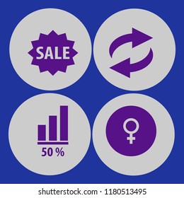 human icon. human vector icons set diagram, recycle sign, sale and female gender symbol