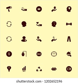 human icon. human vector icons set diagram, female gender symbol, paint roller and watch face