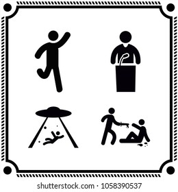 human icon vector set