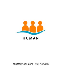Human Icon Vector Template Design