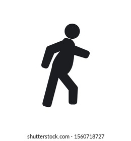 HUMAN ICON, WALKING RUNNING, VECTOR, EPS