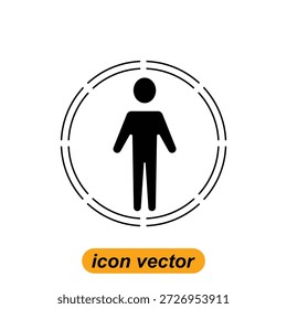 Iconos humanos. Ilustraciones planas de iconos vectoriales humanos para el Web. Ilustraciones vectoriales de íconos de la compañía.