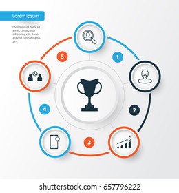 Human Icons Set. Collection Of Anonymous, Messaging, Phone Conference And Other Elements. Also Includes Symbols Such As Trophy, Phone, Dollar.
