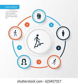 Human Icons Set. Collection Of Beloveds, Running, Jogging And Other Elements. Also Includes Symbols Such As Businesswoman, Jogging, Woman.