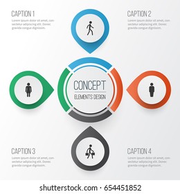 Human Icons Set. Collection Of Delivery Person, Jogging, Female And Other Elements. Also Includes Symbols Such As Female, Walking, Member.