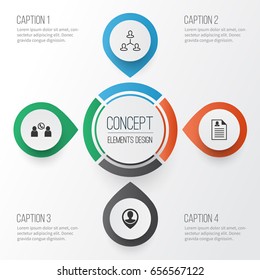 Human Icons Set. Collection Of Hierarchy, Female Application, Employee Location And Other Elements. Also Includes Symbols Such As Conference, Resume, Hierarchy.