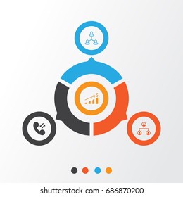Human Icons Set. Collection Of Partnership, Call, Increase And Other Elements. Also Includes Symbols Such As Phone, Dollar, Organisation.