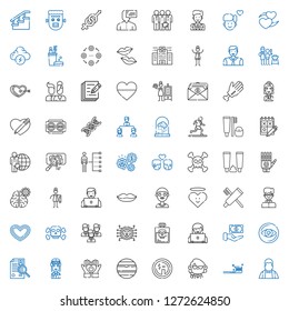 human icons set. Collection of human with priest, tooth brush, teacher, dollar, venus, heart, pilot, curriculum, vision, cash, user, poison. Editable and scalable human icons.