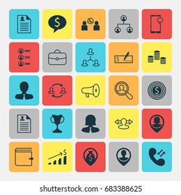 Human Icons Set. Collection Of Talking, Goal, Increase And Other Elements. Also Includes Symbols Such As Pin, Job, Female.