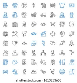 human icons set. Collection of human with toothpaste, venus, achilles, footprint, user, employees, poison, skills, suit, teamwork, toothbrush. Editable and scalable human icons.