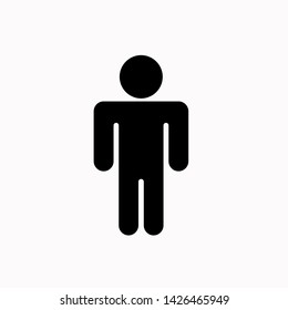 Human icon,vector illustration. Flat design style. vector human icon illustration isolated on White background, human icon Eps10. human icons graphic design vector symbols.