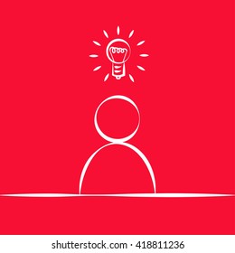 Human idea icon.