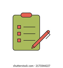 Human illness prescription board icon