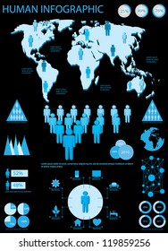 human info graphic elements