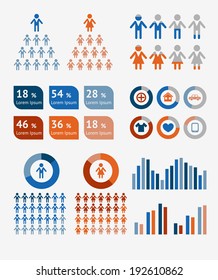 Human infographic. vector illustration