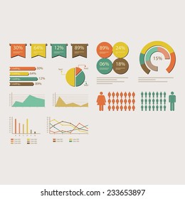 Human infographic vector illustration.
