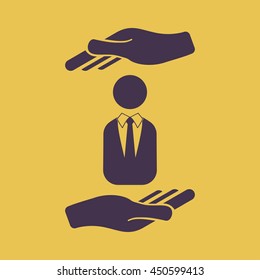Human insurance Icon