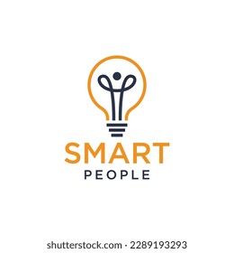 
human intelligence vector logo design