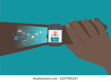 Menschliche Interaktion mit Wearable Technology zur Beobachtung von Gewohnheiten mit Präventivmaßnahmen im Gesundheitswesen
