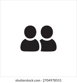 Icono de interacción humana. aislado sobre fondo blanco