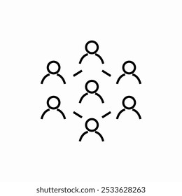 Vector de signo de icono de interacción humana