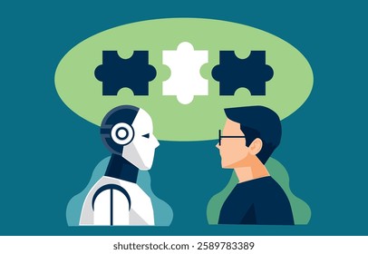 Human interaction with robot humanoid artificial intelligent, concept of integration technology in bossiness strategy planning and solve a problem  