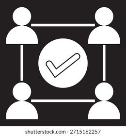 Human interaction and teamwork icons set. Collection of human interaction, teamwork and collaboration icons showing communication, coordination and group processes in flat vector illustration style.EPS10AI.

