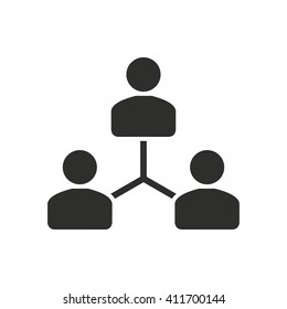 Human Interaction   Vector Icon. Illustration Isolated On White  Background For Graphic And Web Design.