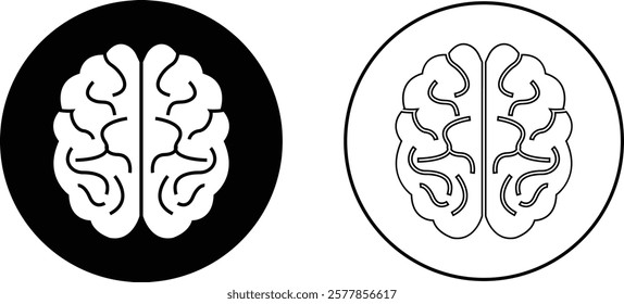 Human internal organ anatomy brain con Set. Brain mental healthcare sign collection flat and line vector isolated on transparent background. Science symbol skin layer intestine linear Pictogram.