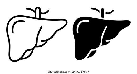 Human Internal Organ Anatomy Line Icon Set. Liver, Tooth, Brain, Stomach, Heart, Lung, Urinary System, Bone, Skin layer, Intestine Linear Pictogram. Healthcare Sign. Isolated Vector Illustration.