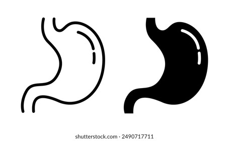 Human Internal Organ Anatomy Line Icon Set. Liver, Tooth, Brain, Stomach, Heart, Lung, Urinary System, Bone, Skin layer, Intestine Linear Pictogram. Healthcare Sign. Isolated Vector Illustration.