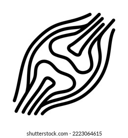 Human internal organs flat line icon. Anatomy symbols. Outline sign mascara for mobile concept and web design, store.