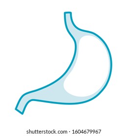 Human internal organs icon illustration stomach