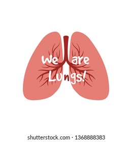 Human Internal Organs Lungs Vector Isolated Stock Vector (Royalty Free ...