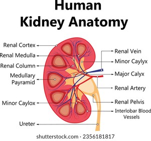 Organsystem des Menschen. Menschen Körper innere Organe Illustration. Anatomie-Organvektor