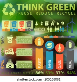 Human issues infographics template on blurred background, 10 EPS