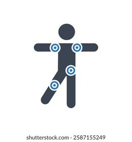 Human Joints Icon On White Background