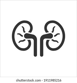 Human kidney icon, Vector graphics